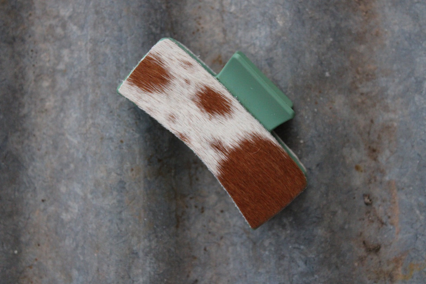 Cowhide Claw Clip-Medium