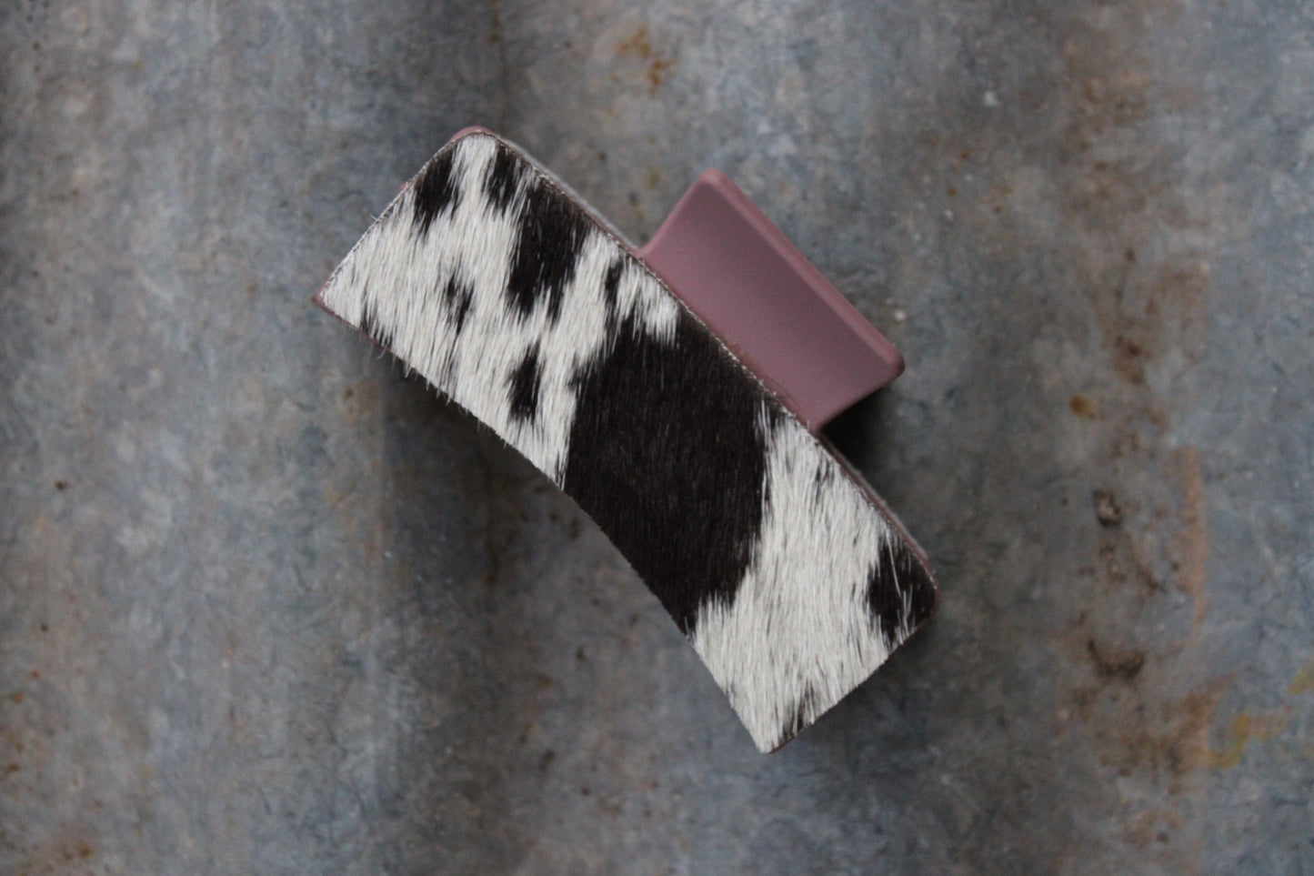 Cowhide Claw Clip-Medium