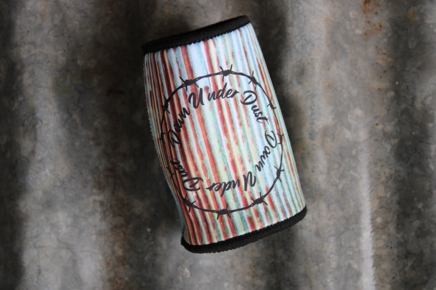 Stubby Cooler-Corrugated Iron