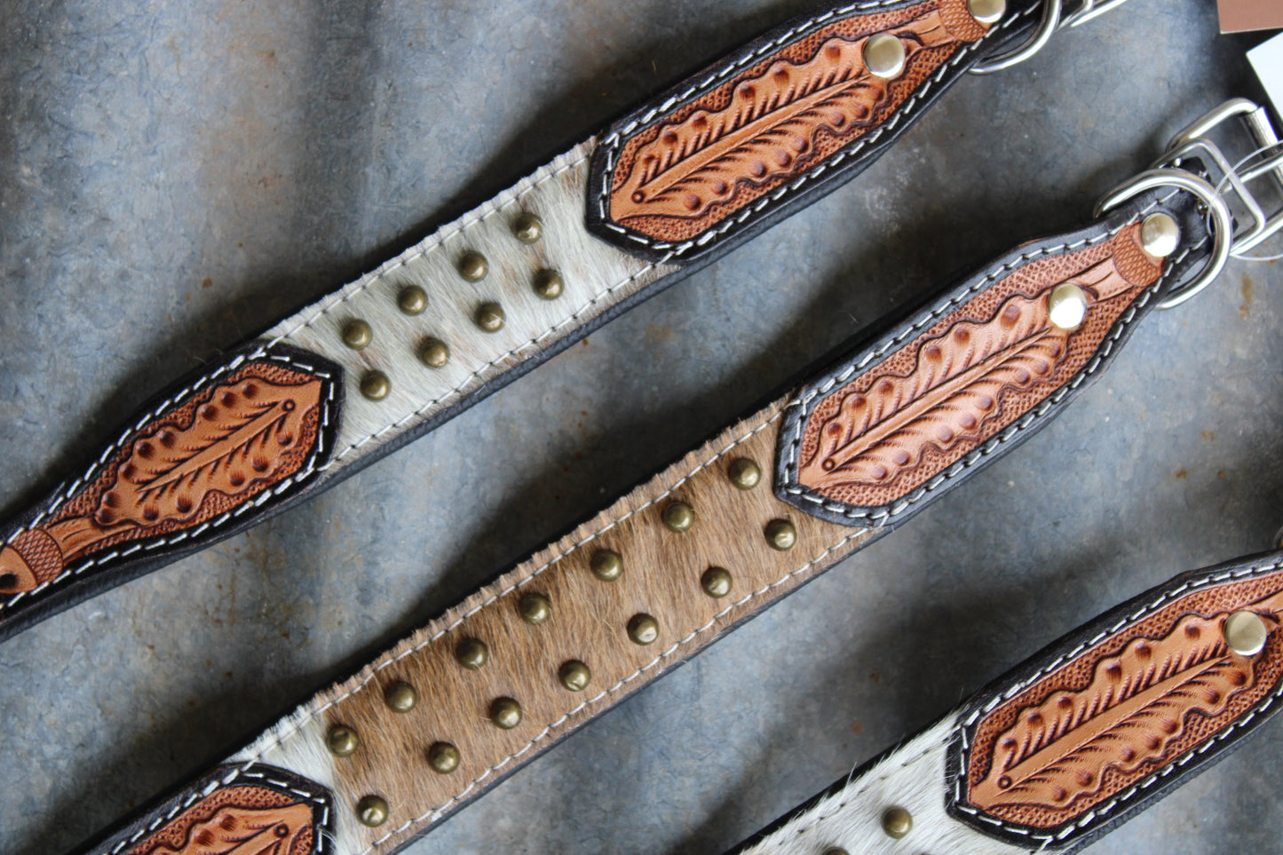 Leather & Lasso Dog Collar