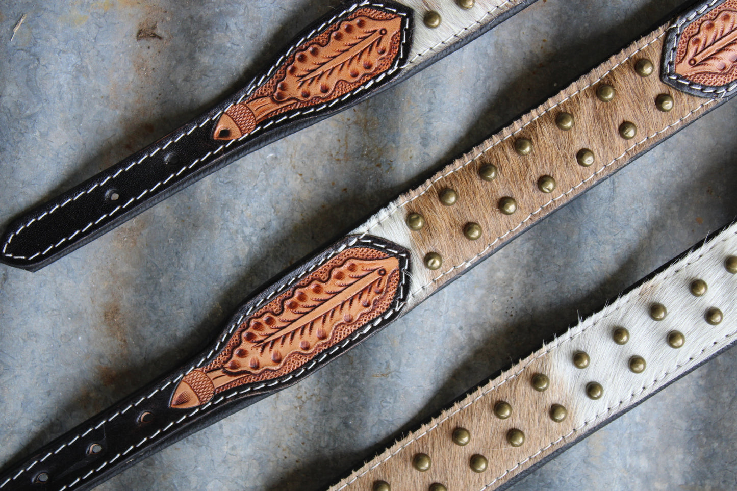 Leather & Lasso Dog Collar