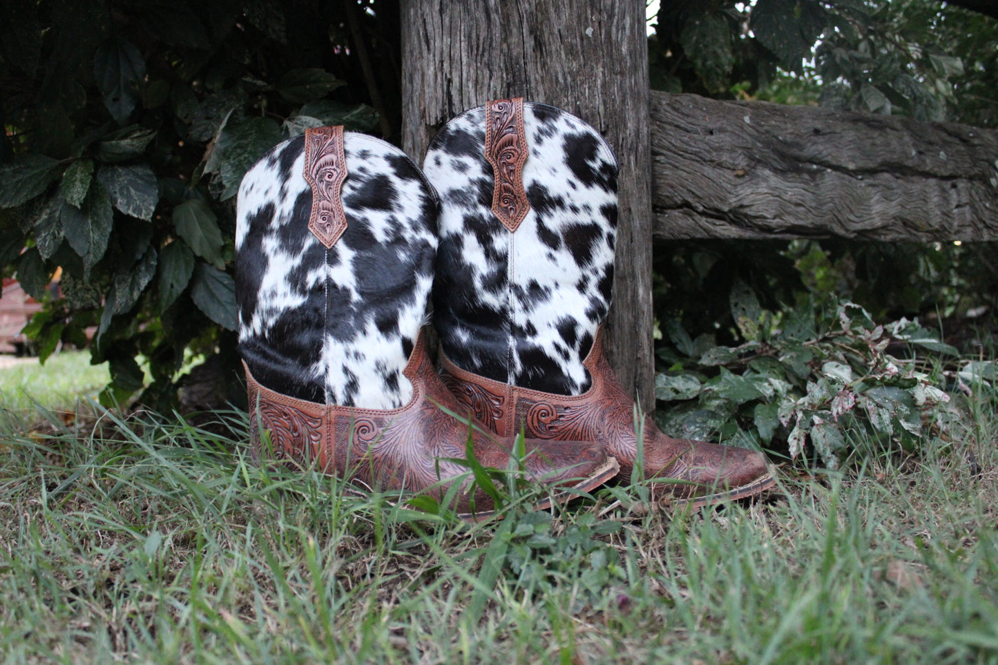 Square Toe Cowhide Boots