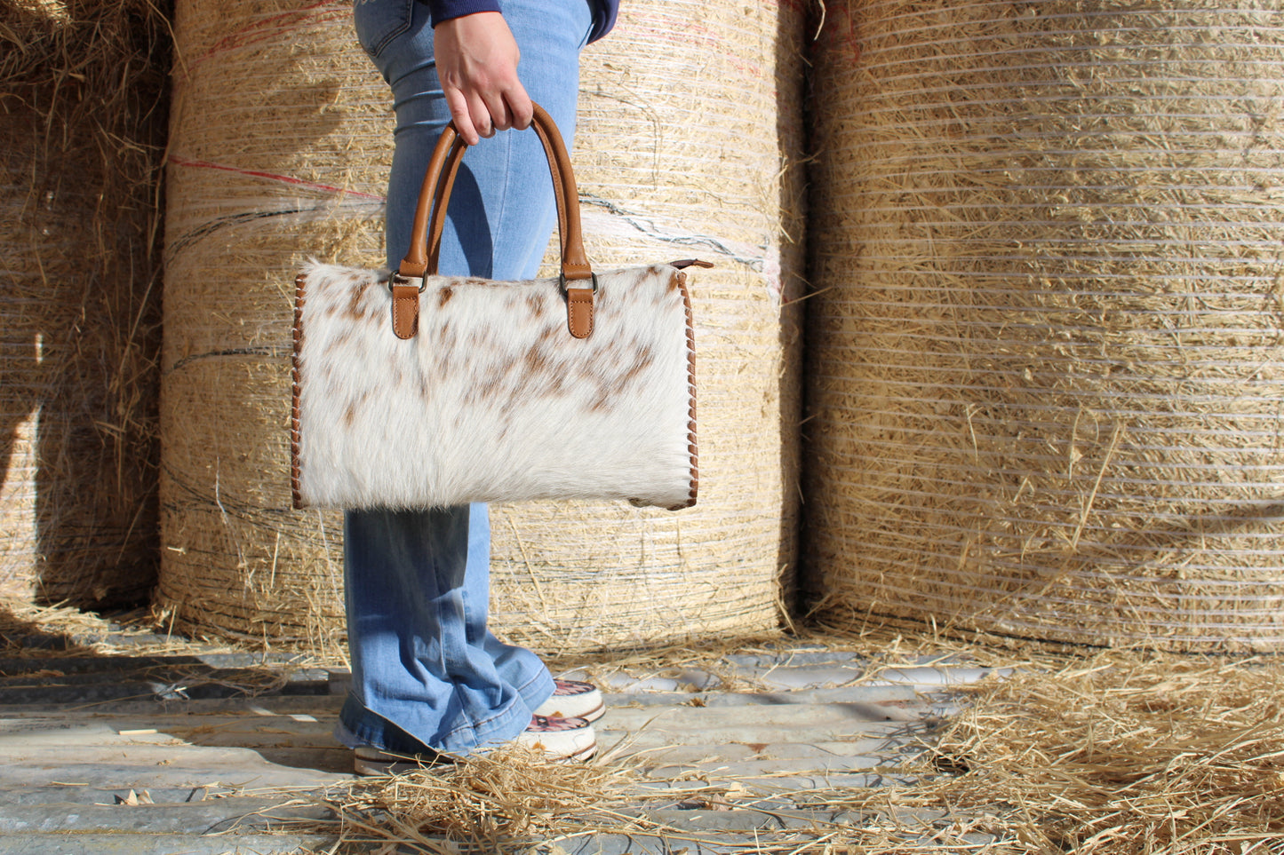 Speedy Cowhide Duffel Bag-Large