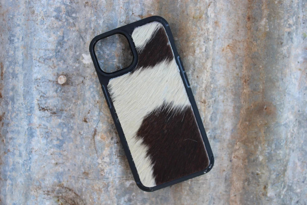 Cowhide Phone Case-Black
