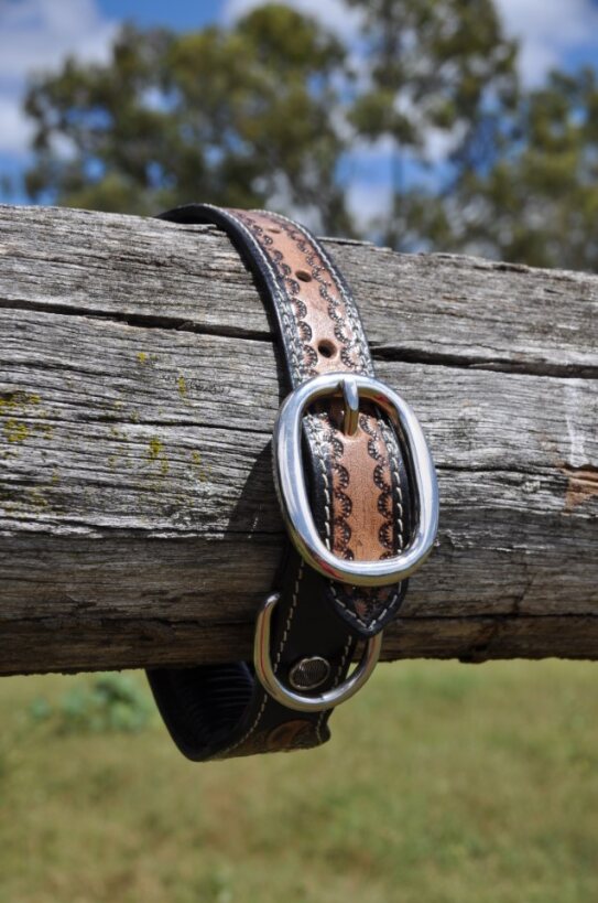 Silver Blossom Dog Collar