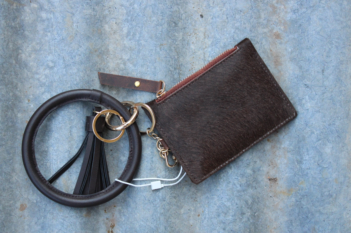 SECONDS-Luna pocket purse chocolate brown