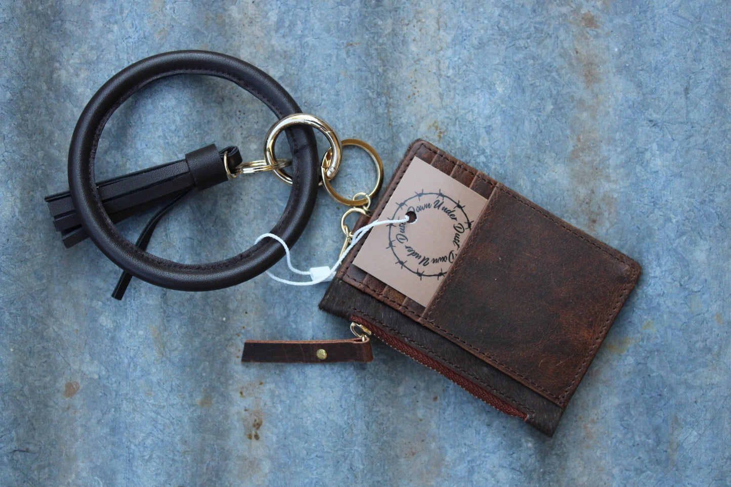 SECONDS-Luna pocket purse chocolate brown