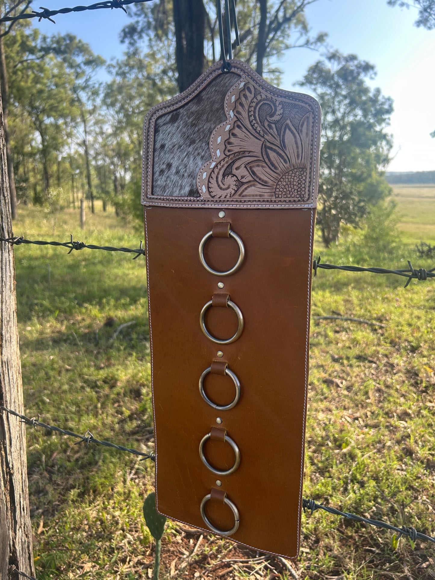 Scarf Holder-Cowhide and Tooled