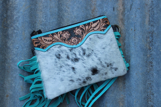SECONDS-Turquoise Tassel bag