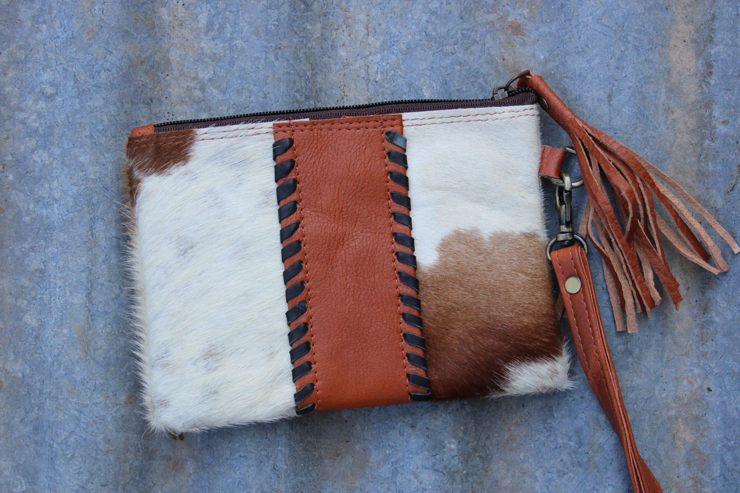 SAMPLE-Cowhide Clutch