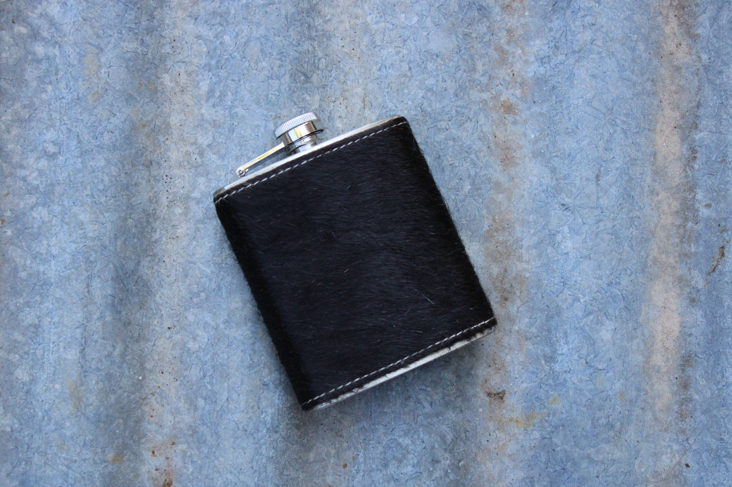 SECONDS-Cowhide hip flask