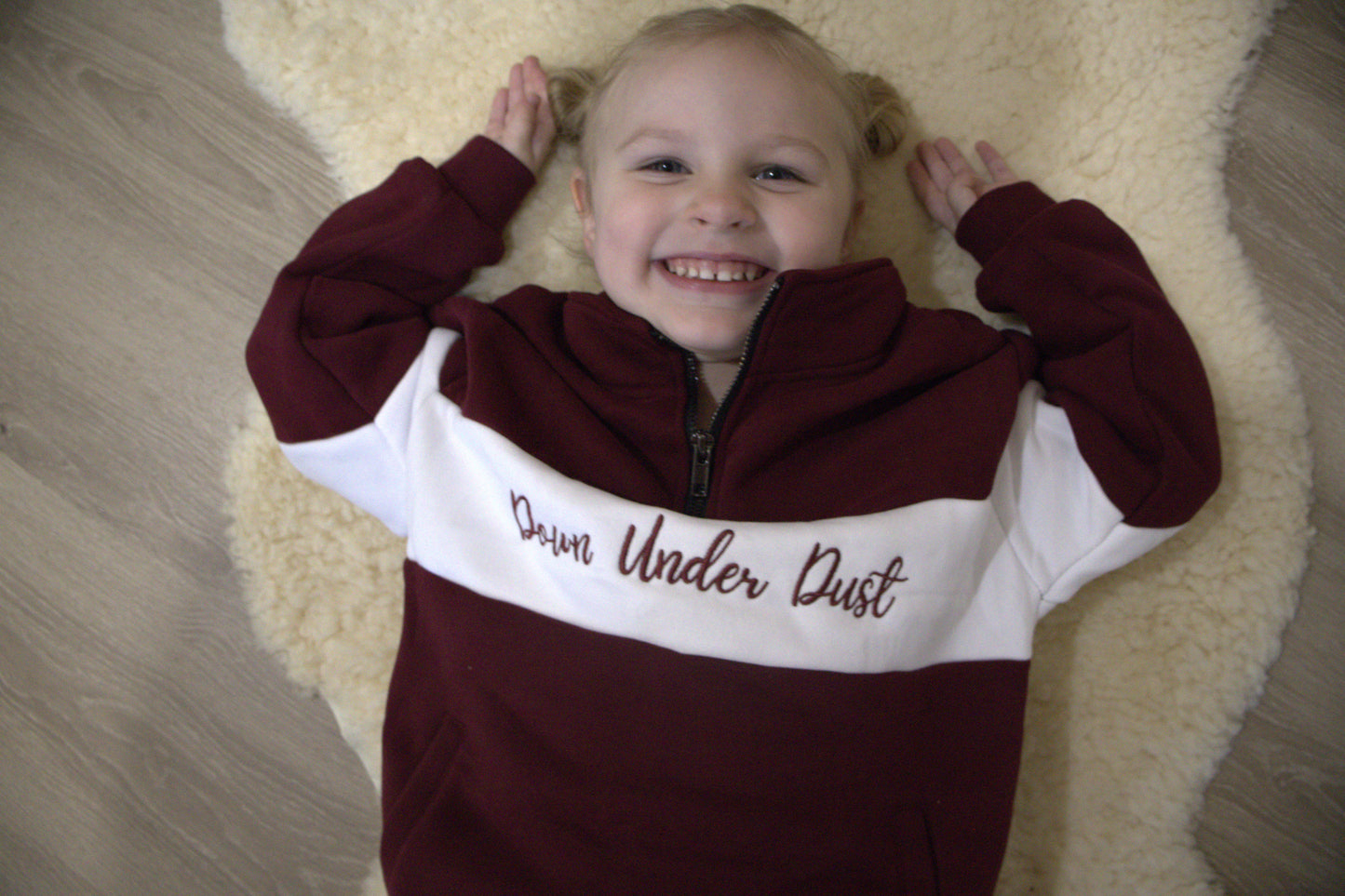 Maroon Quarter Zip -Kids