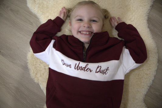 Maroon Quarter Zip -Kids