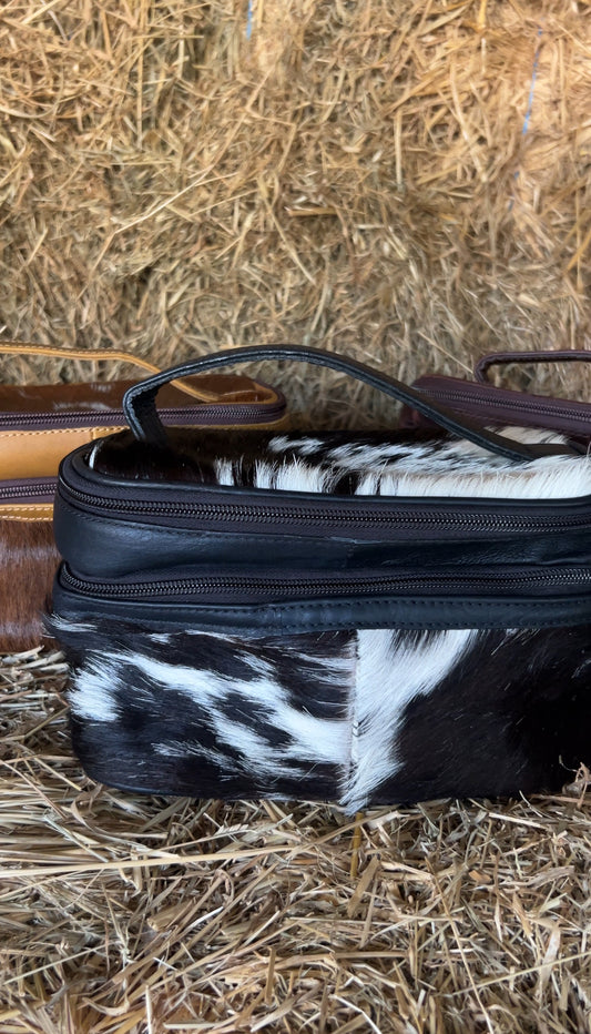 Cowhide Beauty Bag