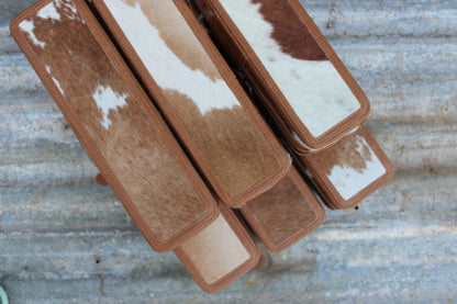 Cowhide Hair Straightener Case- Tan