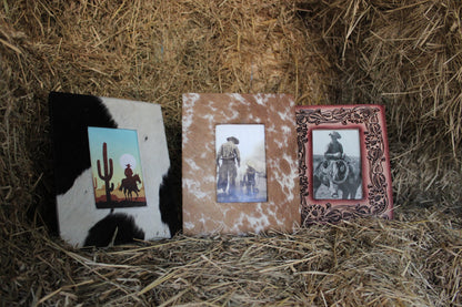 Tooled Leather Photo Frame