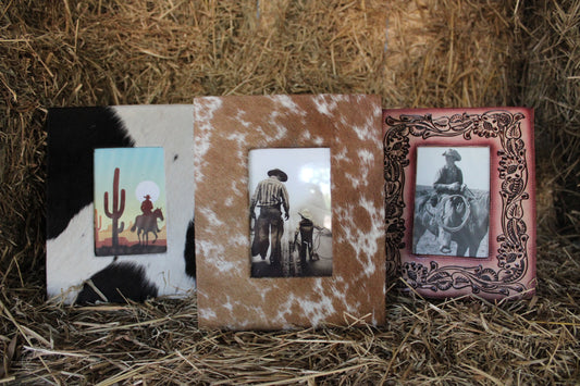 Tooled Leather Photo Frame