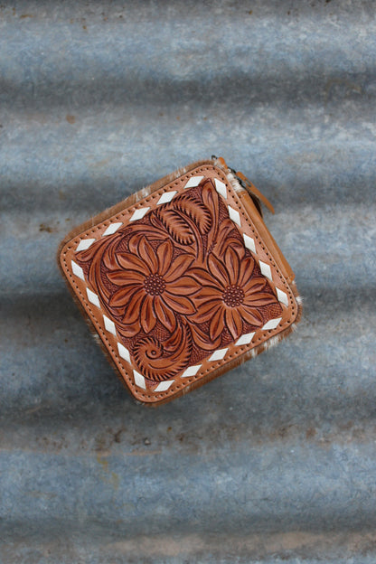 Tooled Travel Jewellery Case