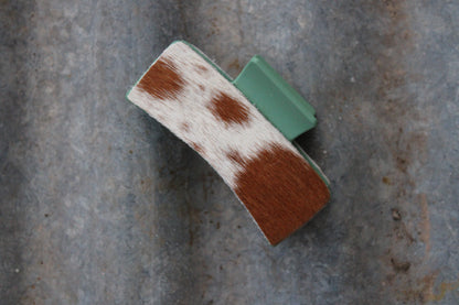 Cowhide Claw Clip-Medium