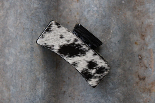 Cowhide Claw Clip- Small