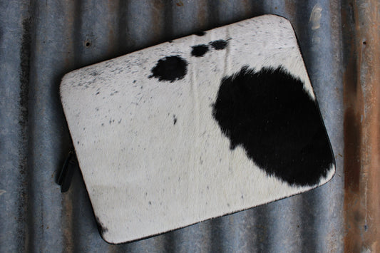 Cowhide Laptop Case-Black