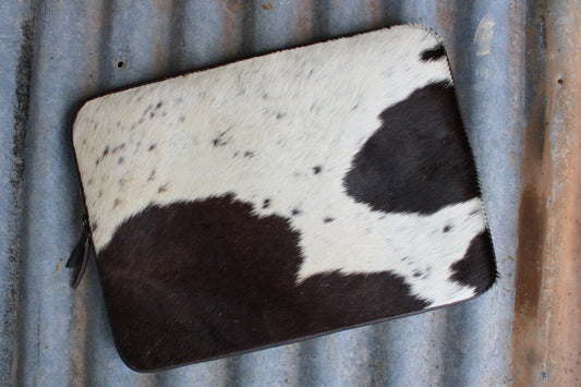 Cowhide Laptop Case-Chocolate Brown