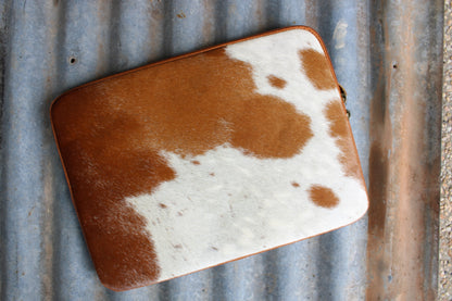 Cowhide Laptop Case-Tan