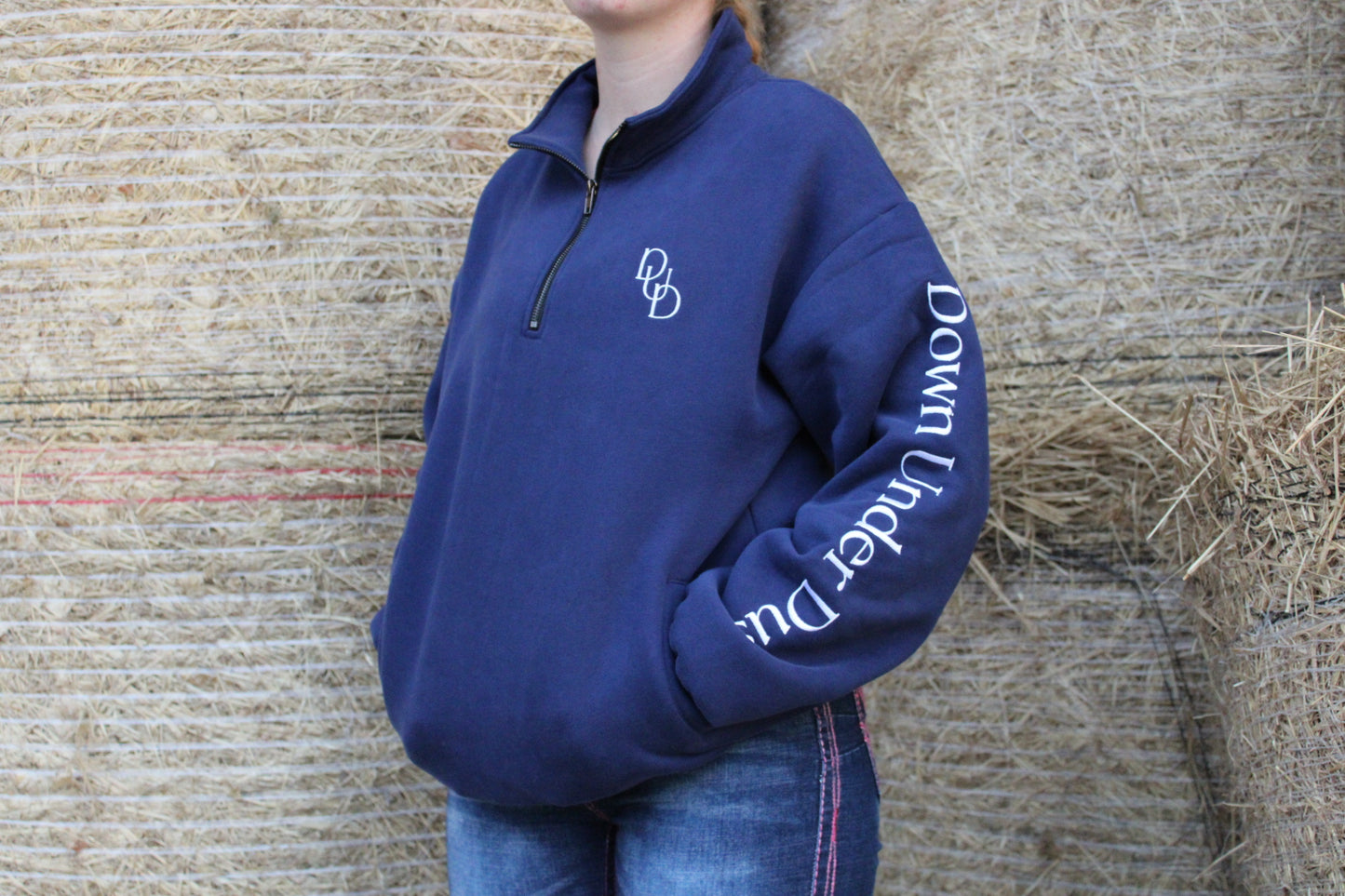 Navy Quarter Zip