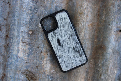 Cowhide Phone Case-Black