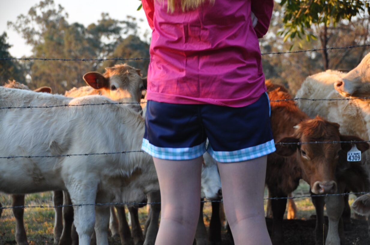 'Crossroads' footy shorts- Turquoise