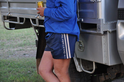 Navy and Tan Footy Shorts